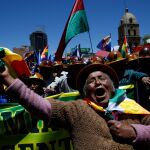 Partidarios de Evo Morales se manifestaron en La Paz/Ap