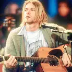 Kurt Cobain, en la famosa grabación de «Unplugged» seis meses antes de su muerte