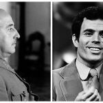 Julio Iglesias y el retrato de Franco en el cabecero de su cama