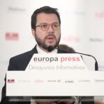 Pere Aragonès ha estado hoy en Madrid