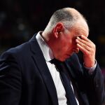Pablo Laso, al borde de la cancha en el Audi Dome de Múnich