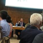 El presidente, José Luis Castellano, durante la presentación de la Federación de AMPAS católicas