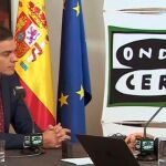 Pedro Sánchez, durante su entrevista en Onda Cero