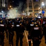 Mossos d'esquadra durante una manifestación en Barcelona/Foto: Efe/Alejandro García