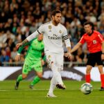 Sergio Ramos tirando el penalti