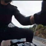 Daria Kupriyanova en el momento del accidente