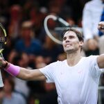 Rafa Nadal celebra su triunfo en París ante Tsonga