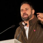 El presidente de Vox, Santiago Abascal en un acto de Vox.SEVILLA, 05.11.19. El presidente de Vox, Santiago Abascal durante su intervención. En Dos Hermanas.María José López / Europa Press05/11/2019