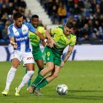 Recio, futbolista del Leganés, en el partido ante el Eibar