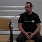 Ferrán Jolis, uno de los CDR detenidos el pasado 23 de septiembre, durante su declaración ante el juez en la Audiencia Nacional