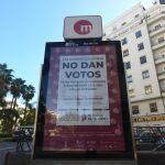 Una de las marquesinas de la campaña de la Fundación Rei Jaume I