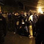 La Germandería y la Policía durante el desmantelamiento del campo de refugiados