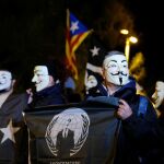 Manifestantes en Barcelona