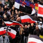 Ultraderechistas del Partido Nacionaldemócrata (NPD) en una marcha. Foto: Reuters