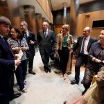 Representantes de tres asociaciones de fiscales, el portavoz de la Asociación Profesional e Independiente de Fiscales