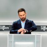 Santiago Abascal, en un momento del debate del lunes
