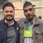 Rufián con el apoderado de Vox