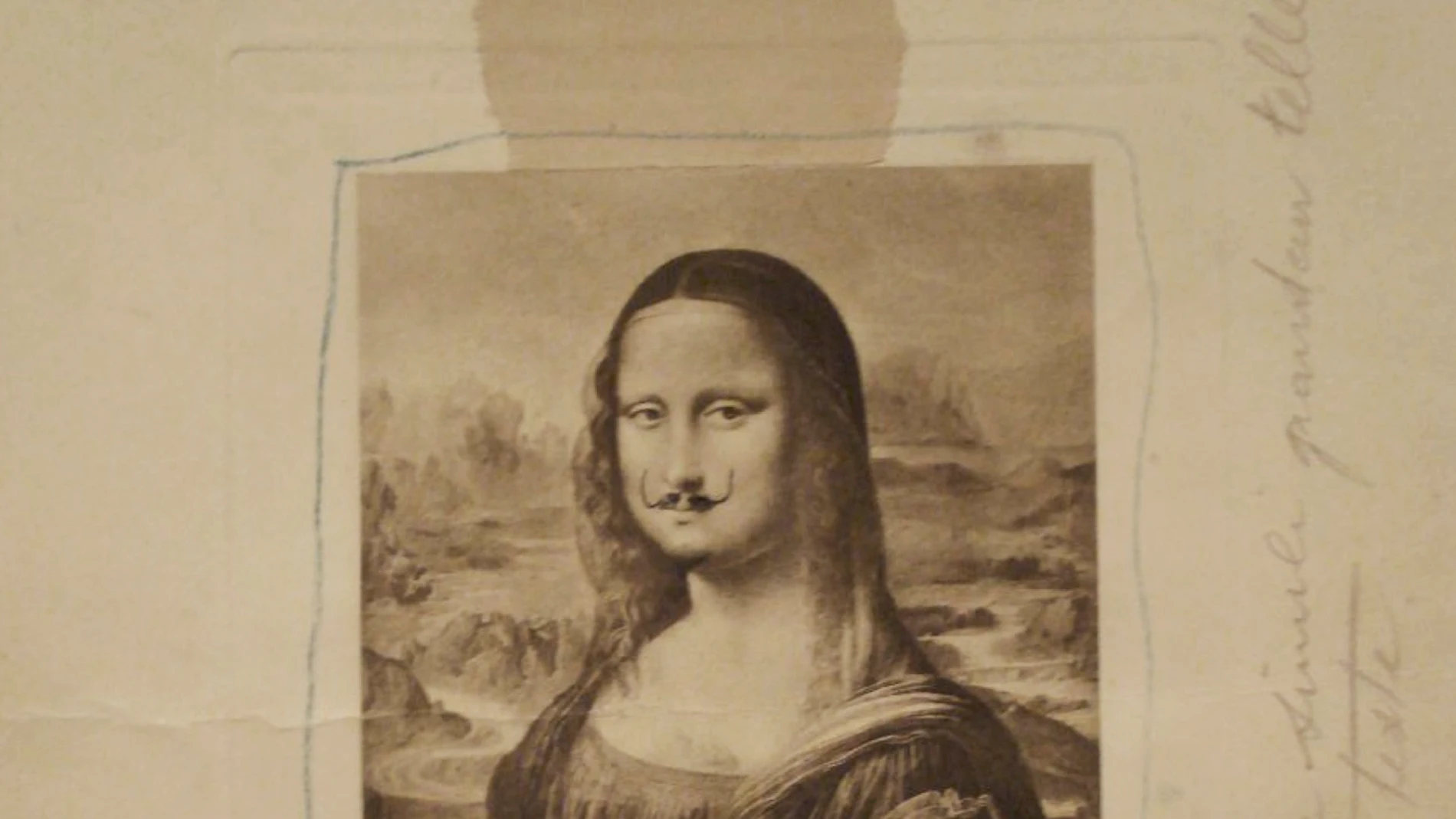 La pieza dadaísta de Marcel Duchamp de 1919 "L.G.O.O.Q."