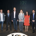 Los cabezas de lista por Valencia de los partidos que se presentaron a las elecciones del domingo, en el debate de la SER