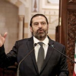 El ex primer ministro libanés Saad Hariri