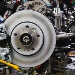 Discos de freno de un vehículo fabricado por Nissan en España