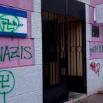 Pintadas en uno de los centros vinculados a la Concejalía de Feminismo y Diversidad.