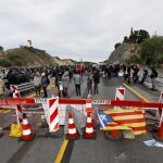 La AP-7, bloqueada por grupos de independentistas el pasado lunes
