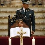 Jeanine Áñez, presidenta interina de Bolivia,