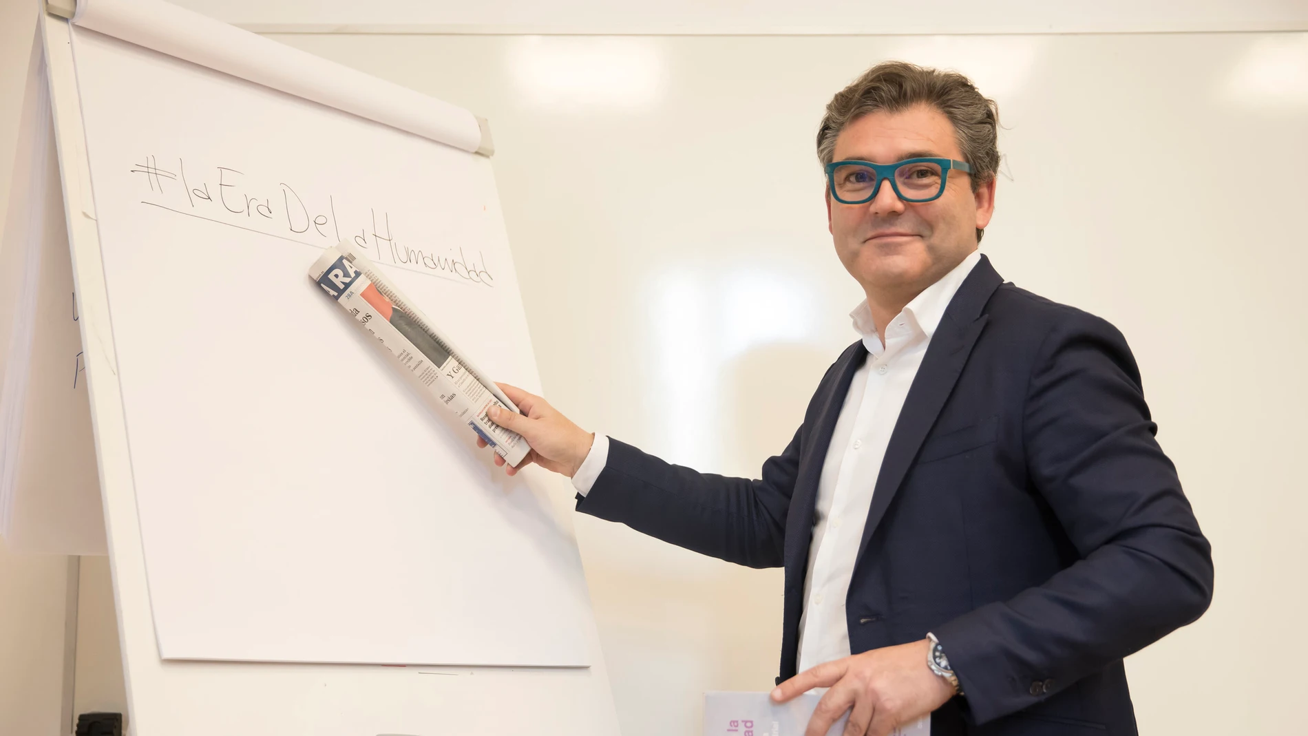 El consultor Marc Vidal, durante la entrevista