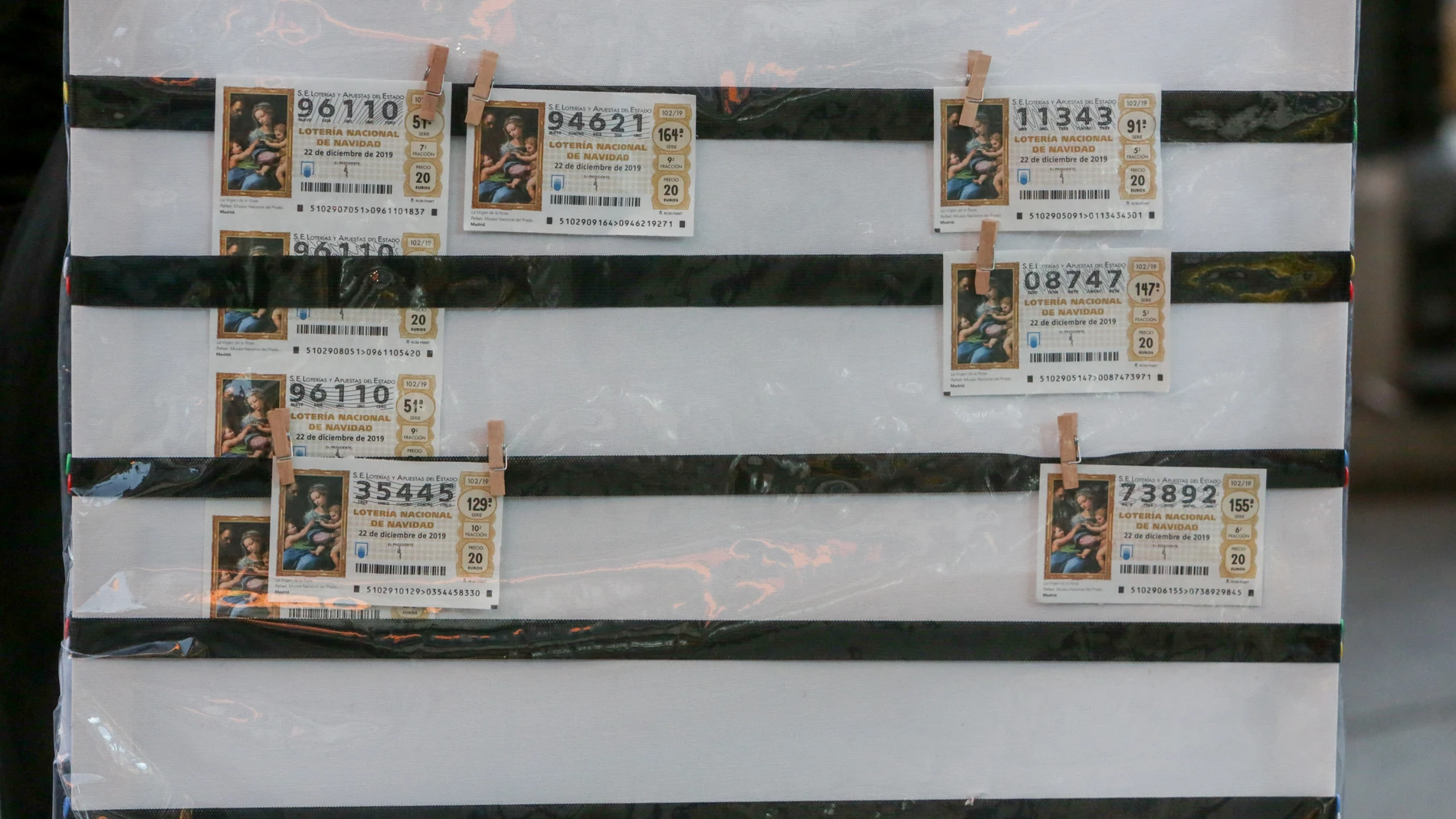 Imágenes de recurso de la Lotería de Navidad en Madrid