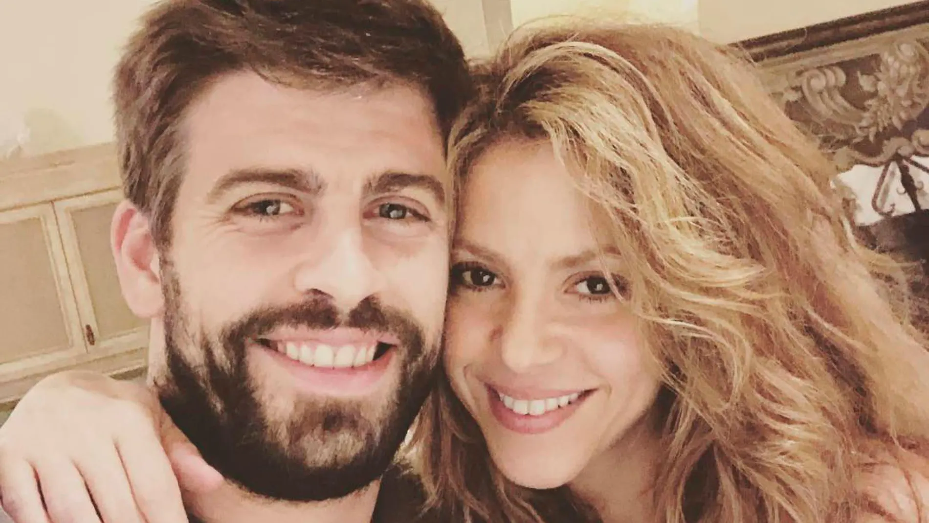 Piqué y Shakira, en una foto colgada por el futbolista en su cuenta de Instagram