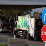 Valdemingomez.Vertedero, incineradora, basura, camiones, tráfico, carretera.