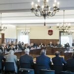 Vista del área de las defensas durante el juicio de la pieza política de la «macrocausa» de los ERE irregulares