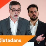 El secretario general de Ciudadanos y diputado, José Manuel Villegas, junto a Fernando de Páramo