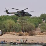 Imagen de Gao, durante una visita del presidente francés, Emmanuel Macron, a Mali