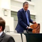 Pleno del Ayuntamiento en el que se presenta una reprobación contra Javier Ortega Smith por negar la violencia de género. Foto: Cristina Bejarano.