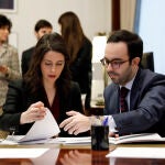 La diputada de Ciudadanos Inés Arrimadas, en el Congreso de los Diputados donde ha recogido hoy el acta de diputada. Foto: Gonzalo Pérez