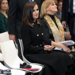 La Reina Letizia durante el acto 'Invertir en acciones climáticas para la salud: reducir las emisiones, limpiar nuestro aire, salvar vidas' en la Cumbre del Clima de Madrid en el marco de la XXV edición de la conferencia de Naciones Unidas sobre el cambio climático en Ifema.