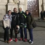 De izquierda a derecha, Silvia Manzano, Roberto Juy, Jaime ‘Tato’ Fresno y Ana Luisa Fresno, parte del equipo organizador de la cabalgata