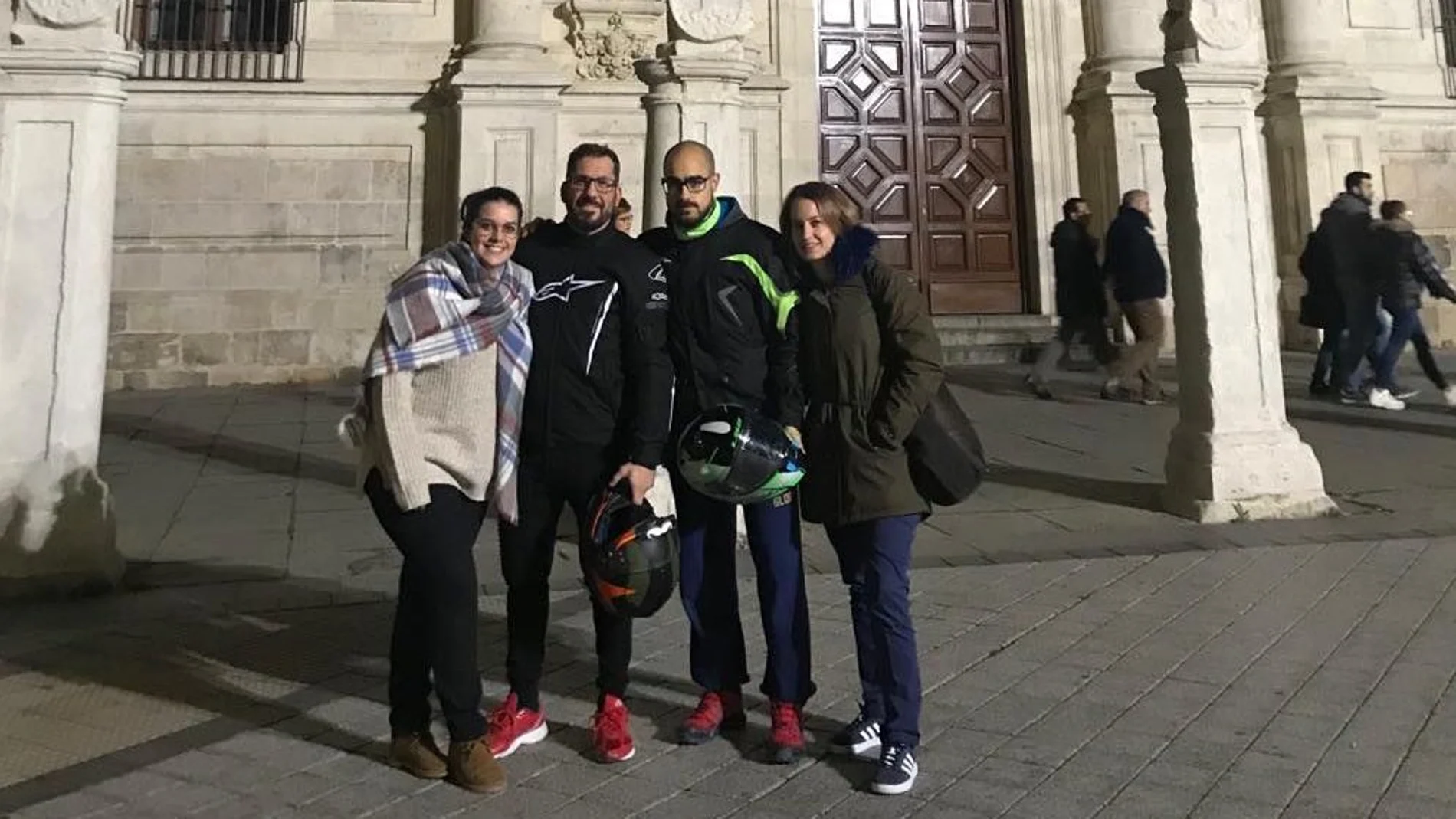 De izquierda a derecha, Silvia Manzano, Roberto Juy, Jaime ‘Tato’ Fresno y Ana Luisa Fresno, parte del equipo organizador de la cabalgata