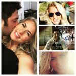 Collage de Jon Rahm con su ya esposa