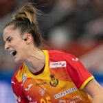 Nerea Pena se lamenta en un momento de la final
