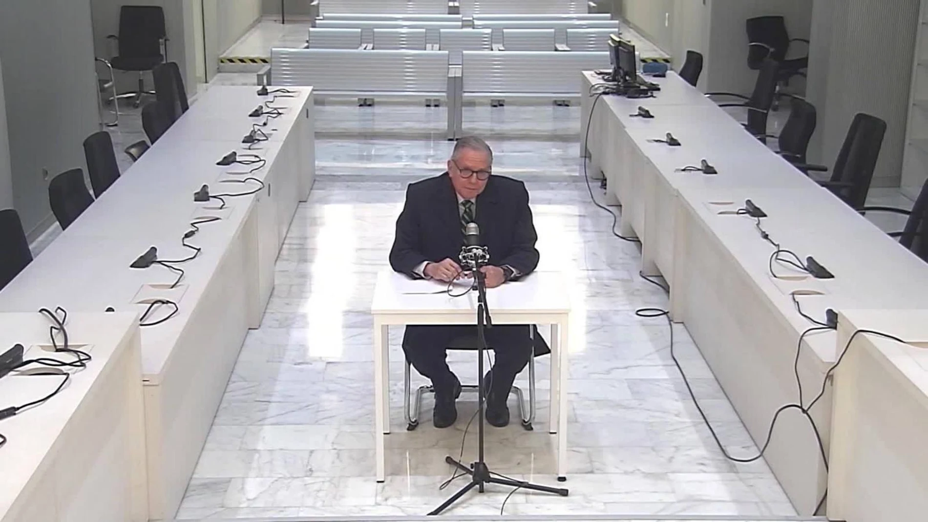 El exministro de Desarrollo Eléctrico de Venezuela Javier Alvarado Ochoa en una vista por su extradición a Estados Unidos en la Audiencia Nacional