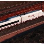 Imagen de archivo de un tren AVE circulando en la provincia de Granada