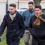 Los jugadores de la Arandina