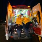 Intervención del 112 en el accidente de la M50