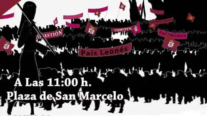 Cartel del acto que se ha celebrado hoy
