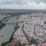 Vista aérea del barrio sevillano de Triana