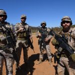 Equipo de Trainers del Gacaleg encargados de la instruccción táctica de los batallones del Ejército de Tierra meliense