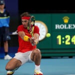 Nadal da un revés en su partido ante Basilashvili